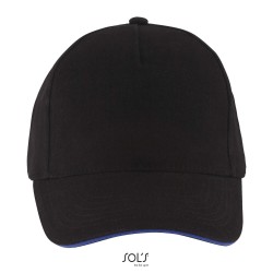 Gorra de algodón de 5 paneles Long Beach