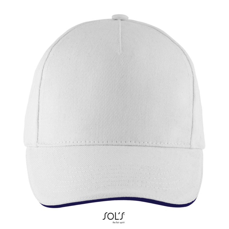 Gorra de algodón de 5 paneles Long Beach