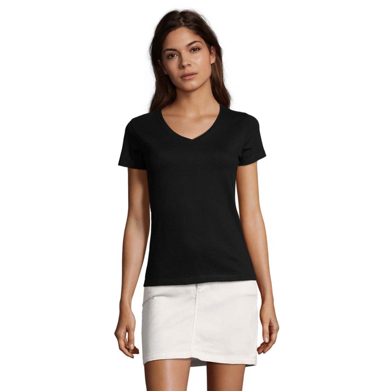 Camiseta de cuello de pico de mujer Imperial V