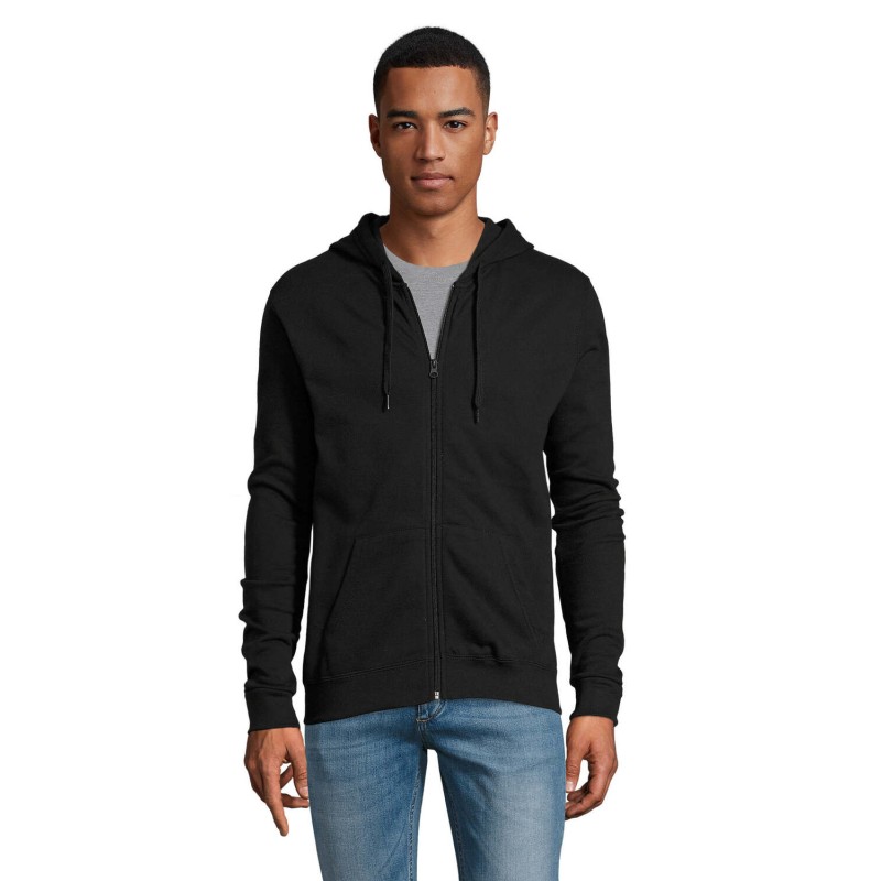 Sudadera con capucha y cremallera unisex Stone
