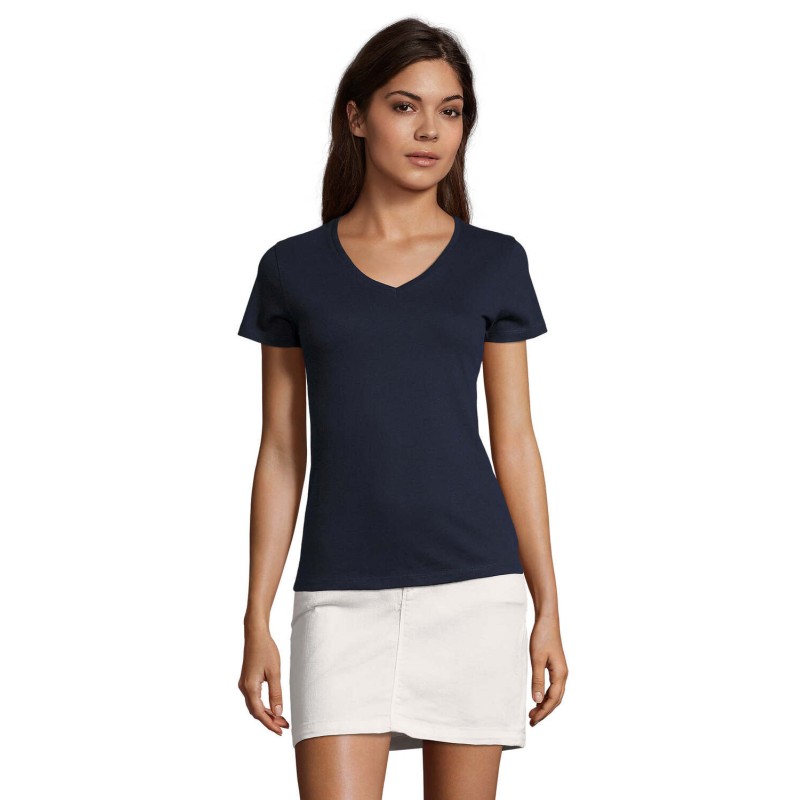 Camiseta de cuello de pico de mujer Imperial V