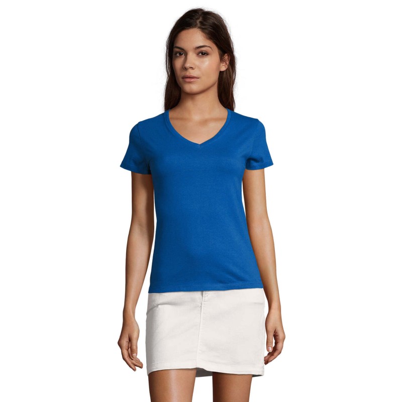 Camiseta de cuello de pico de mujer Imperial V