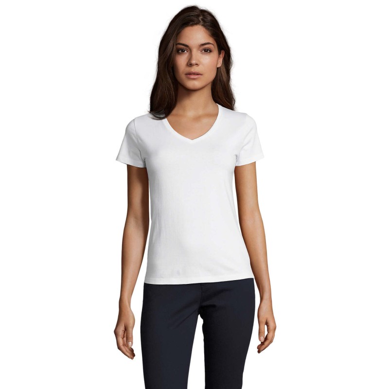 Camiseta de cuello de pico de mujer Imperial V