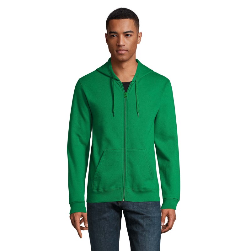 Sudadera con capucha y cremallera unisex Stone