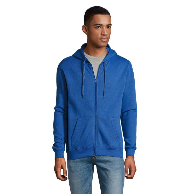 Sudadera con capucha y cremallera unisex Stone