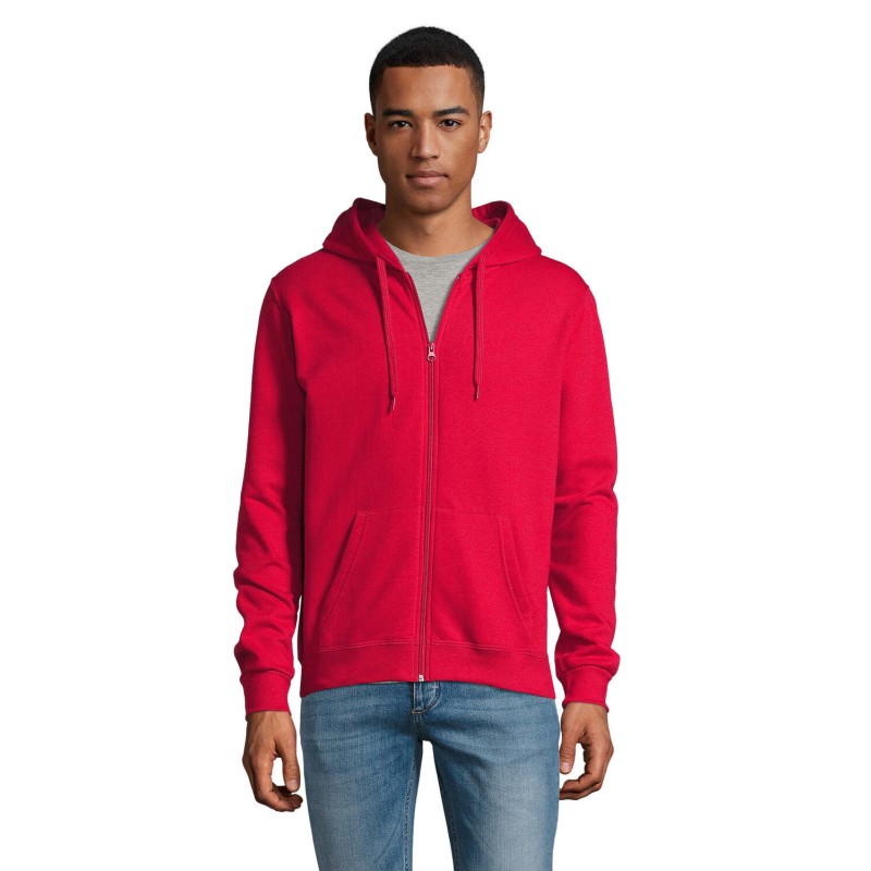 Sudadera con capucha y cremallera unisex Stone