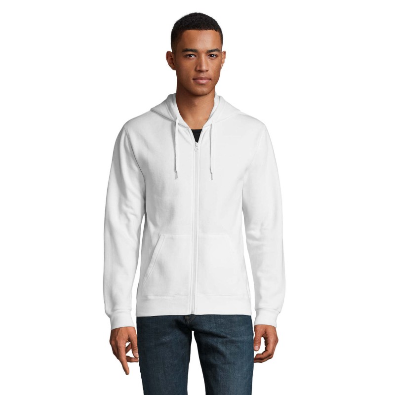 Sudadera con capucha y cremallera unisex Stone
