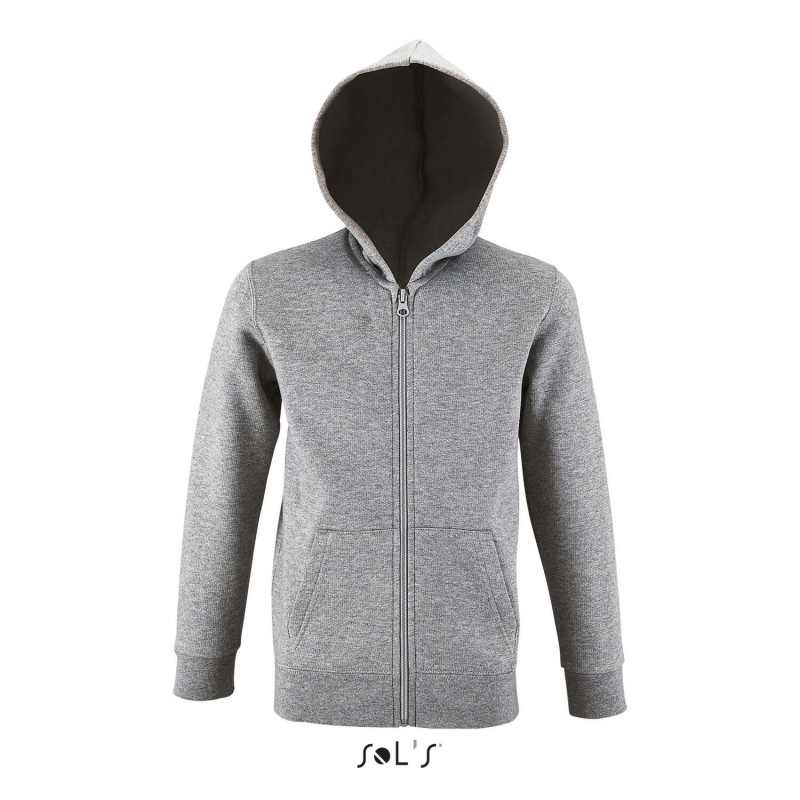Sudadera con capucha y cremallera infantil Stone