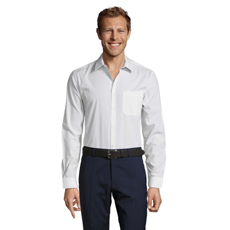 Camisa de popelín de hombre Baltimore Fit