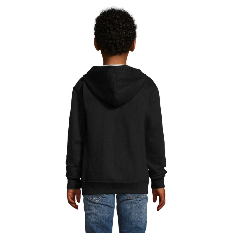 Sudadera con capucha y cremallera infantil Stone