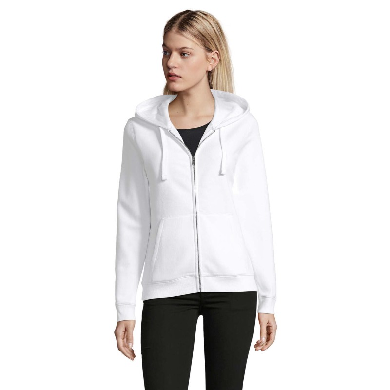 Sudadera con capucha y cremallera de mujer Spike