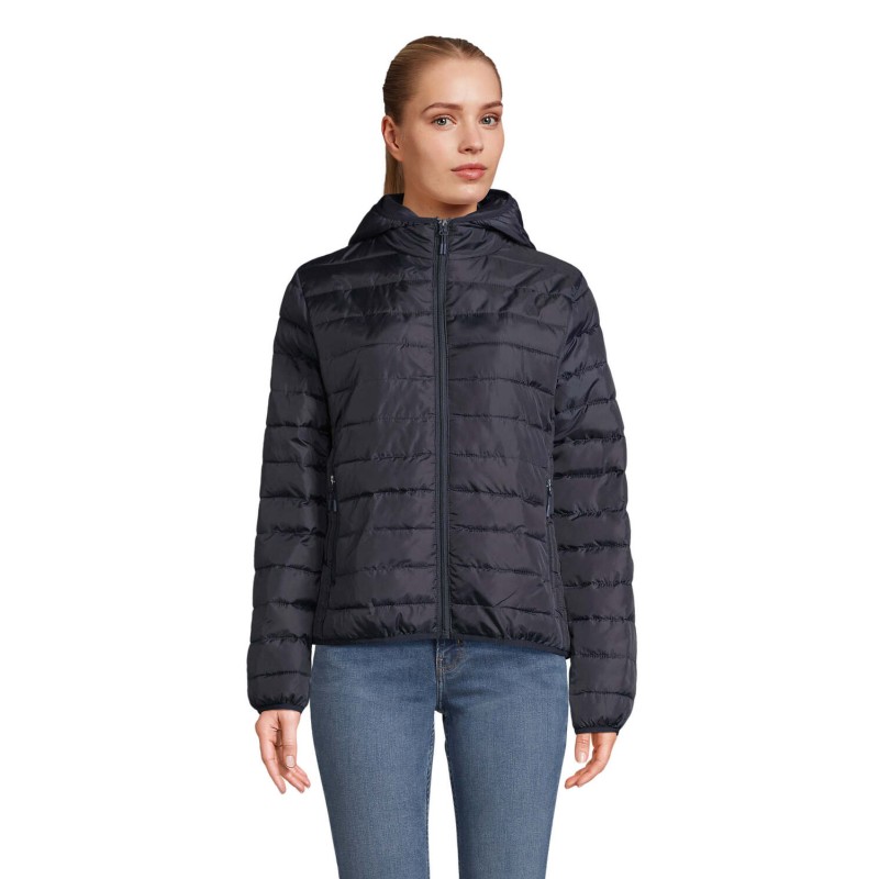 Chaqueta acolchada con capucha de mujer Stream Hooded