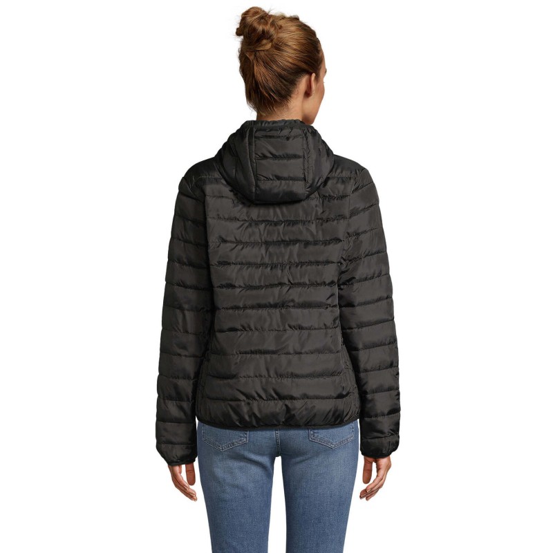 Chaqueta acolchada con capucha de mujer Stream Hooded