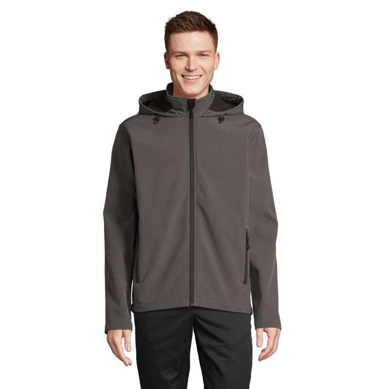 Chaqueta softshell con capucha de hombre Race Hooded