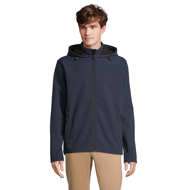 Chaqueta softshell con capucha de hombre Race Hooded
