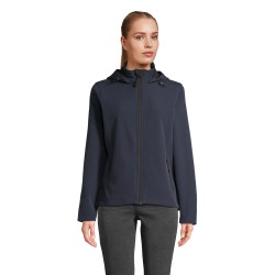 Chaqueta softshell con capucha de mujer Race Hooded
