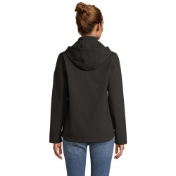 Chaqueta softshell con capucha de mujer Race Hooded