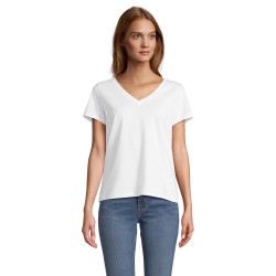 Camiseta de cuello en V de...