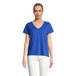 Camiseta de cuello en V de mujer Regent V