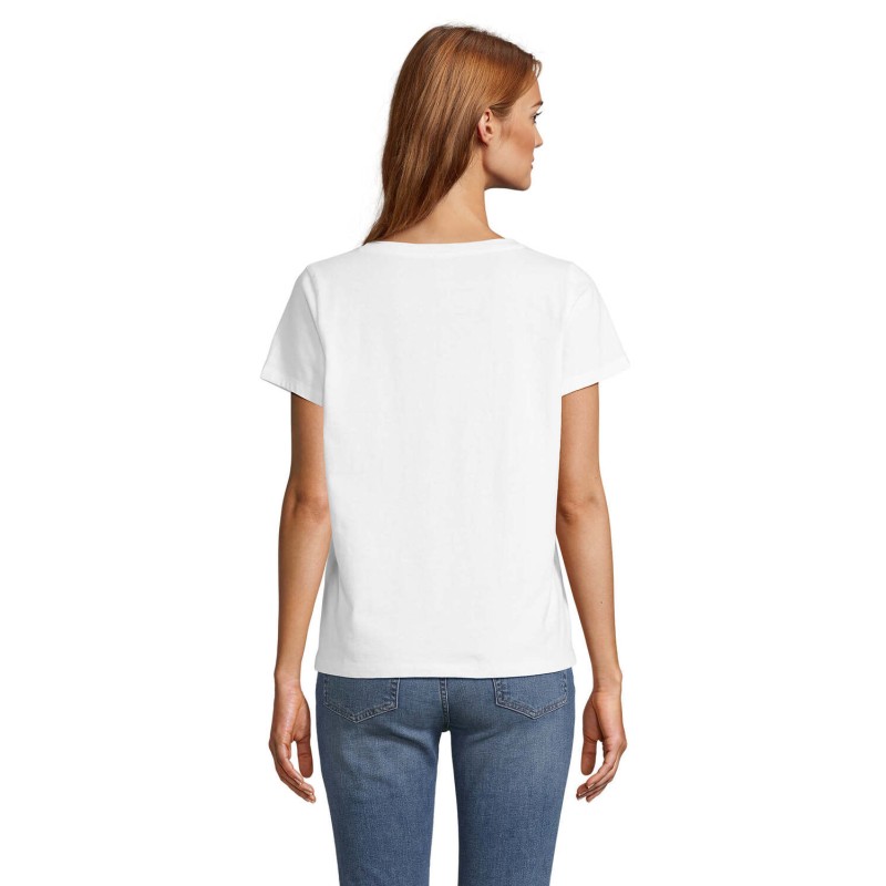 Camiseta de cuello en V de mujer Regent V