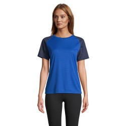 Camiseta técnica de manga raglán de mujer Vortex