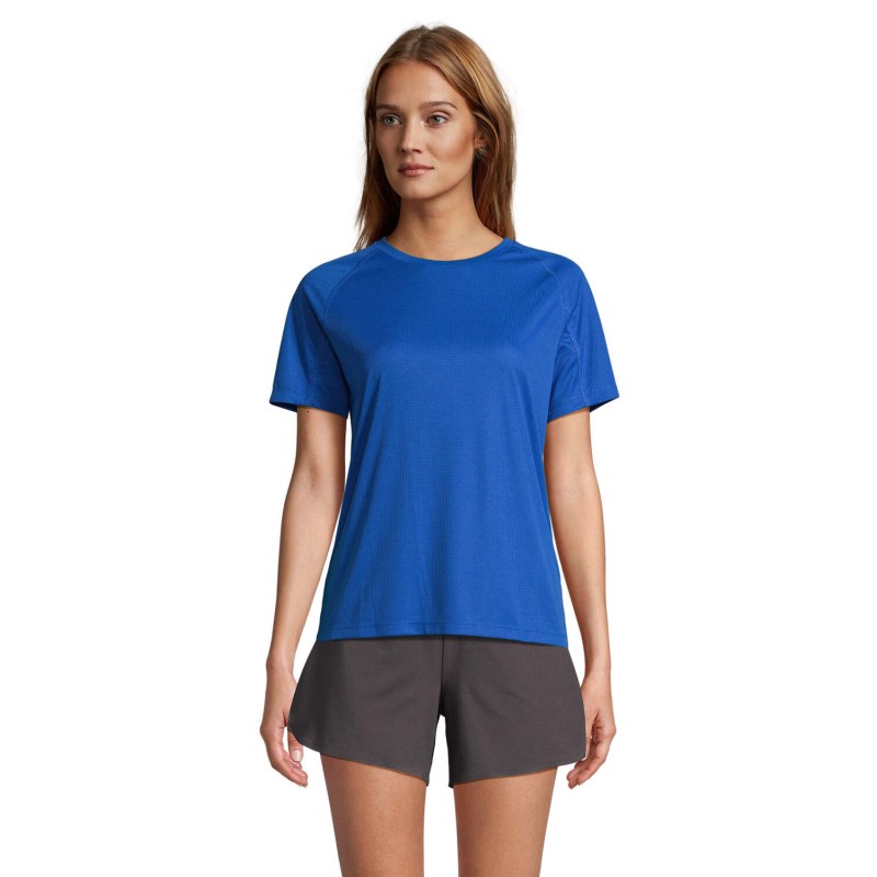 Camiseta técnica de manga raglán de mujer Vortex