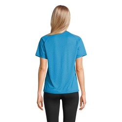 Camiseta técnica de manga raglán de mujer Vortex