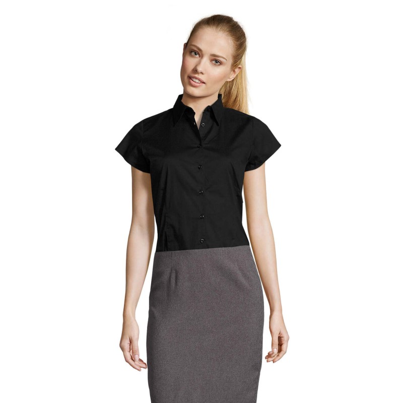 Camisa elástica de mujer manga corta Excess