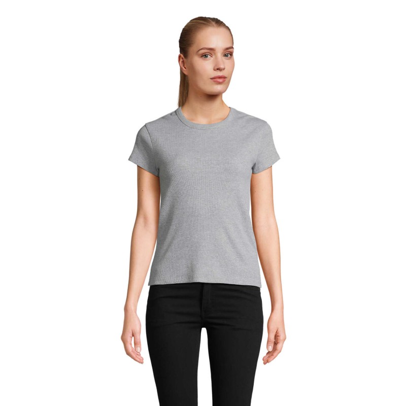 Camiseta acanalada de mujer Sara