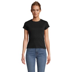 Camiseta acanalada de mujer Sara