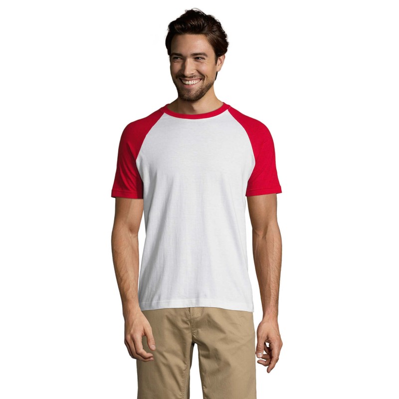 Camiseta bicolor de hombre Funky