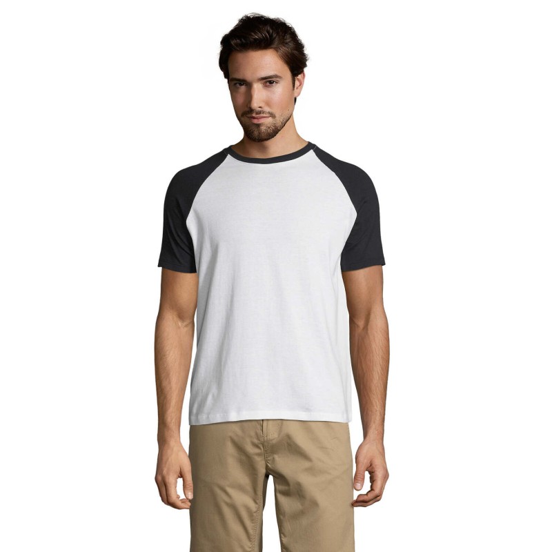 Camiseta bicolor de hombre Funky