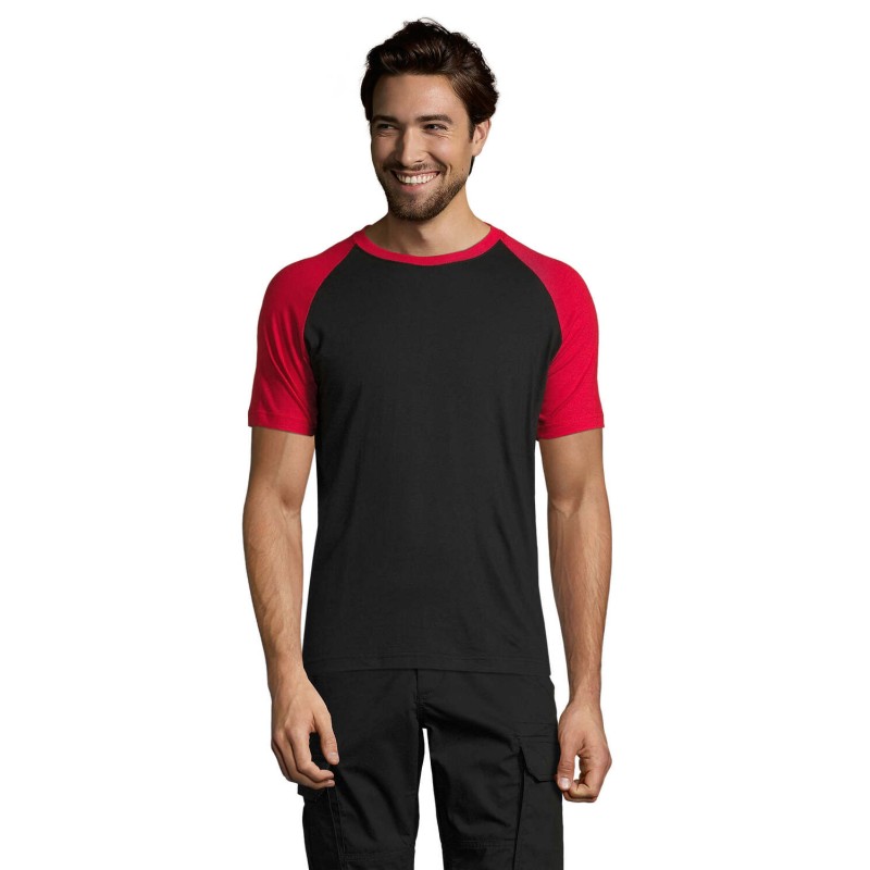 Camiseta bicolor de hombre Funky