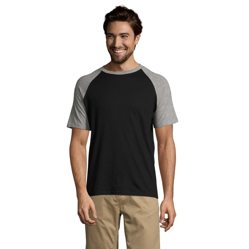 Camiseta bicolor de hombre Funky