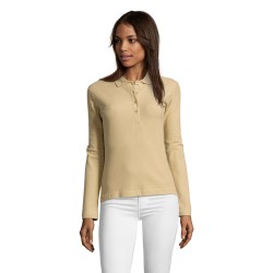Polo de manga larga de mujer Podium