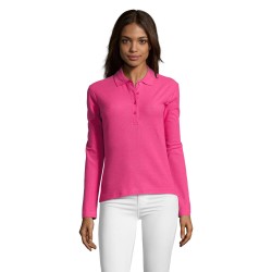 Polo de manga larga de mujer Podium