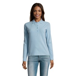 Polo de manga larga de mujer Podium