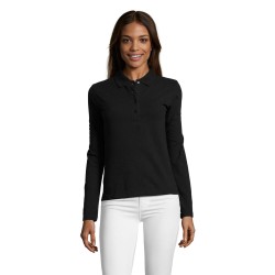 Polo de manga larga de mujer Podium