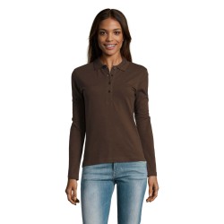 Polo de manga larga de mujer Podium