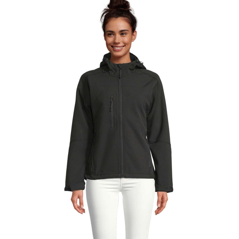Chaqueta softshell con capucha de mujer Replay