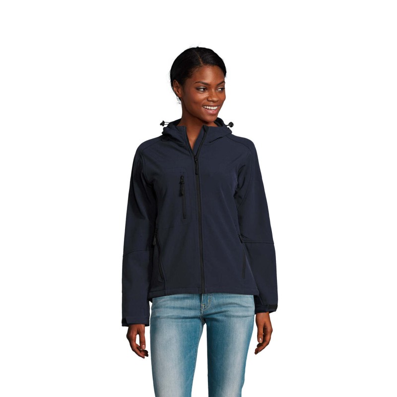 Chaqueta softshell con capucha de mujer Replay