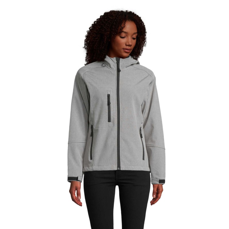 Chaqueta softshell con capucha de mujer Replay