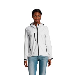 Chaqueta softshell con capucha de mujer Replay