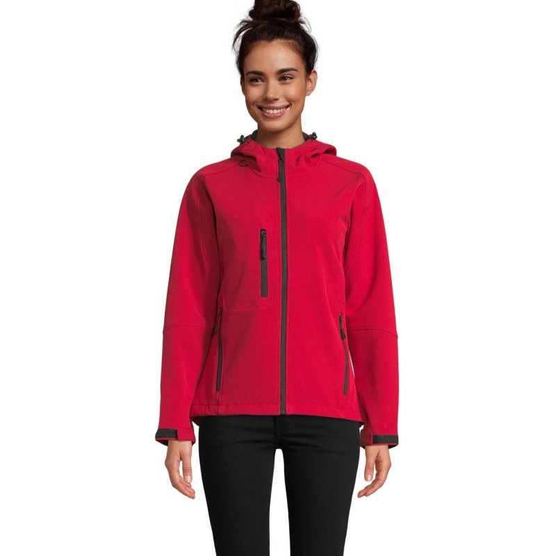 Chaqueta softshell con capucha de mujer Replay