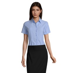 Camisa Oxford de manga corta de mujer Elite