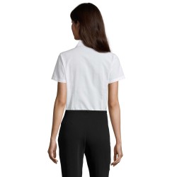 Camisa Oxford de manga corta de mujer Elite