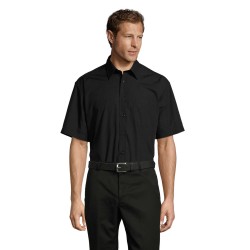 Camisa de popelina de manga corta de hombre Bristol