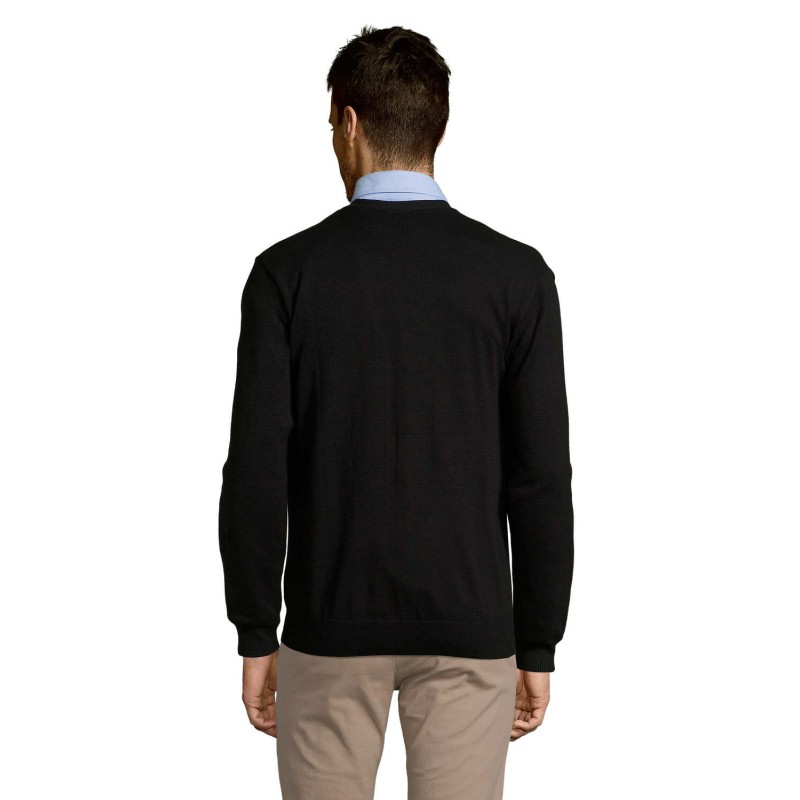 Cárdigan de cuello de pico de hombre Golden