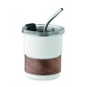 Vaso de acero inoxidable con funda de madera Mate 260 ml