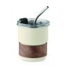 Vaso de acero inoxidable con funda de madera Mate 260 ml